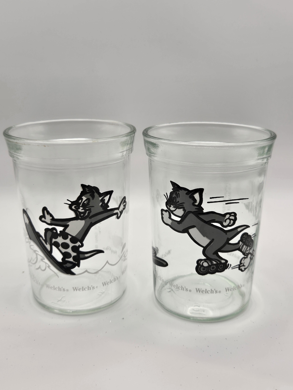 Vintage Welch’s Jelly Jar Glasses Tom & Jerry (Set of 2 Jerry)